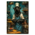 thumbnail image 3 of Funny Dog Kitchen Wall Art - Dining Room Wall Decor - Briard Cooking Food Canvas Prints for Farmhouse Kitchen Decor, Modern Restaurant Painting Artwork, 3 of 6