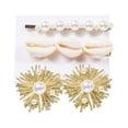 thumbnail image 5 of Imitation Pearl/Shell/Flower/Bead Hair Clips With Earrings - Sets, 5 of 9