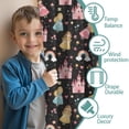 thumbnail image 3 of Blackout Kids Curtains,Princess and Castle Black Pattern Children's Insulated Curtains Set Of 2,Bedroom Essentials,Toddler Room Decor 52"x84", 3 of 5
