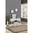thumbnail image 1 of Ensemble de Vanité avec Tabouret et Miroir Blanc, 1 of 5