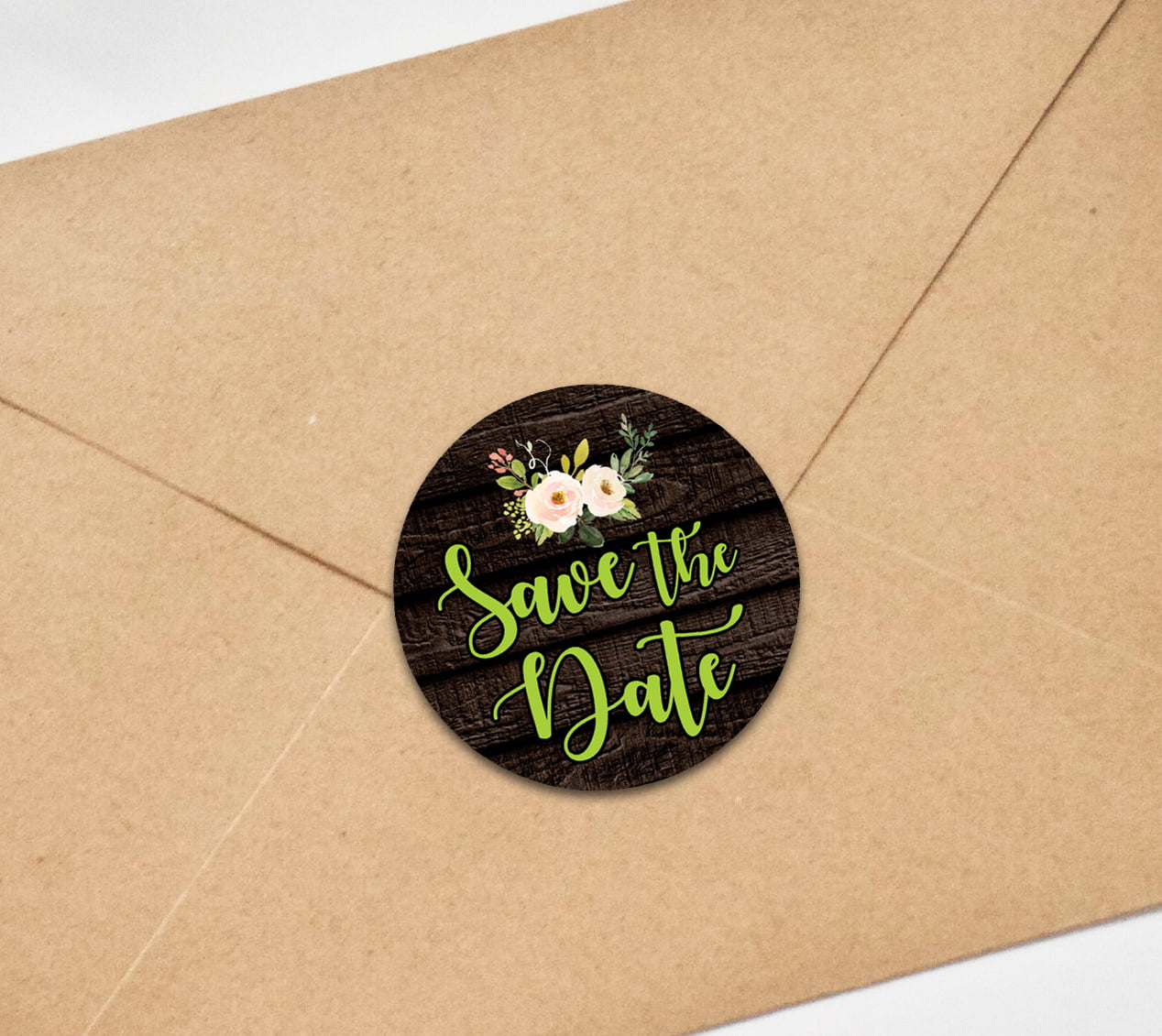 Darling Souvenir Round Glitter Background Save The Date Stickers 1.6 Inches  Envelope Seals-45 Pcs
