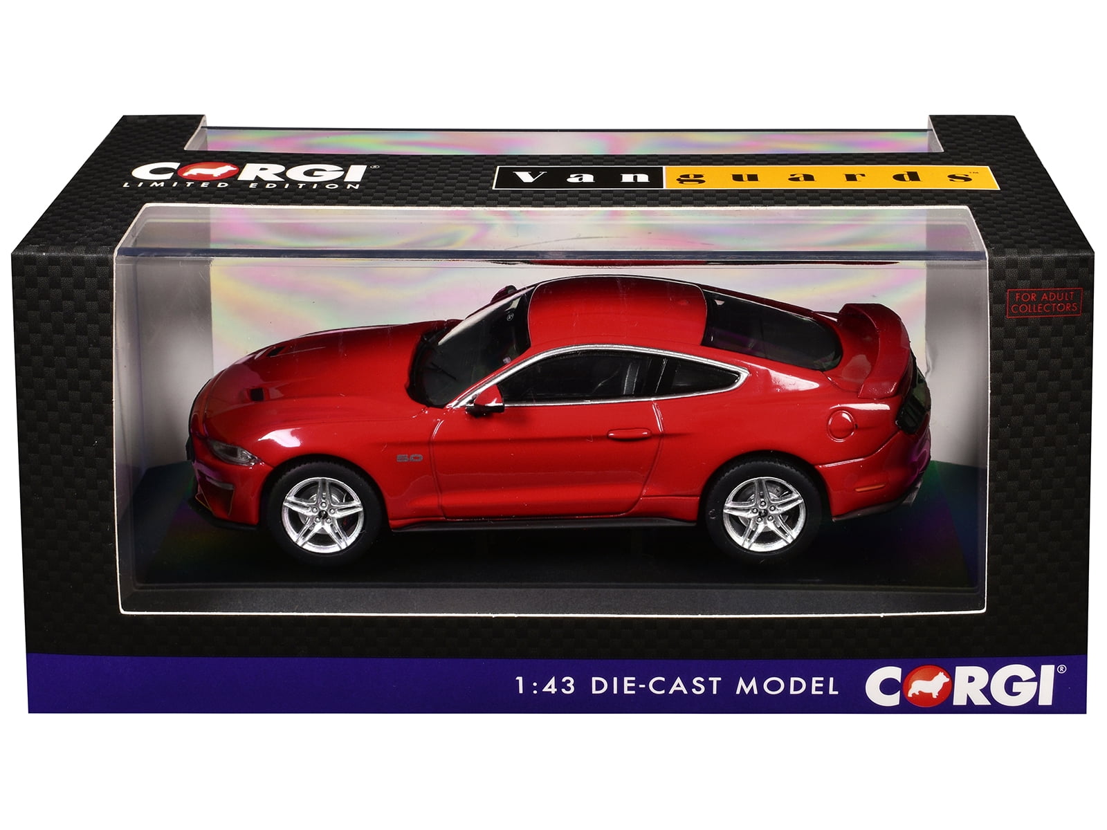 Ford Mustang Mk6 GT Fastback 5.0 RHD (Right Hand Drive) Race Red "Vanguards" Series 1/43 Diecast Model by Corgi