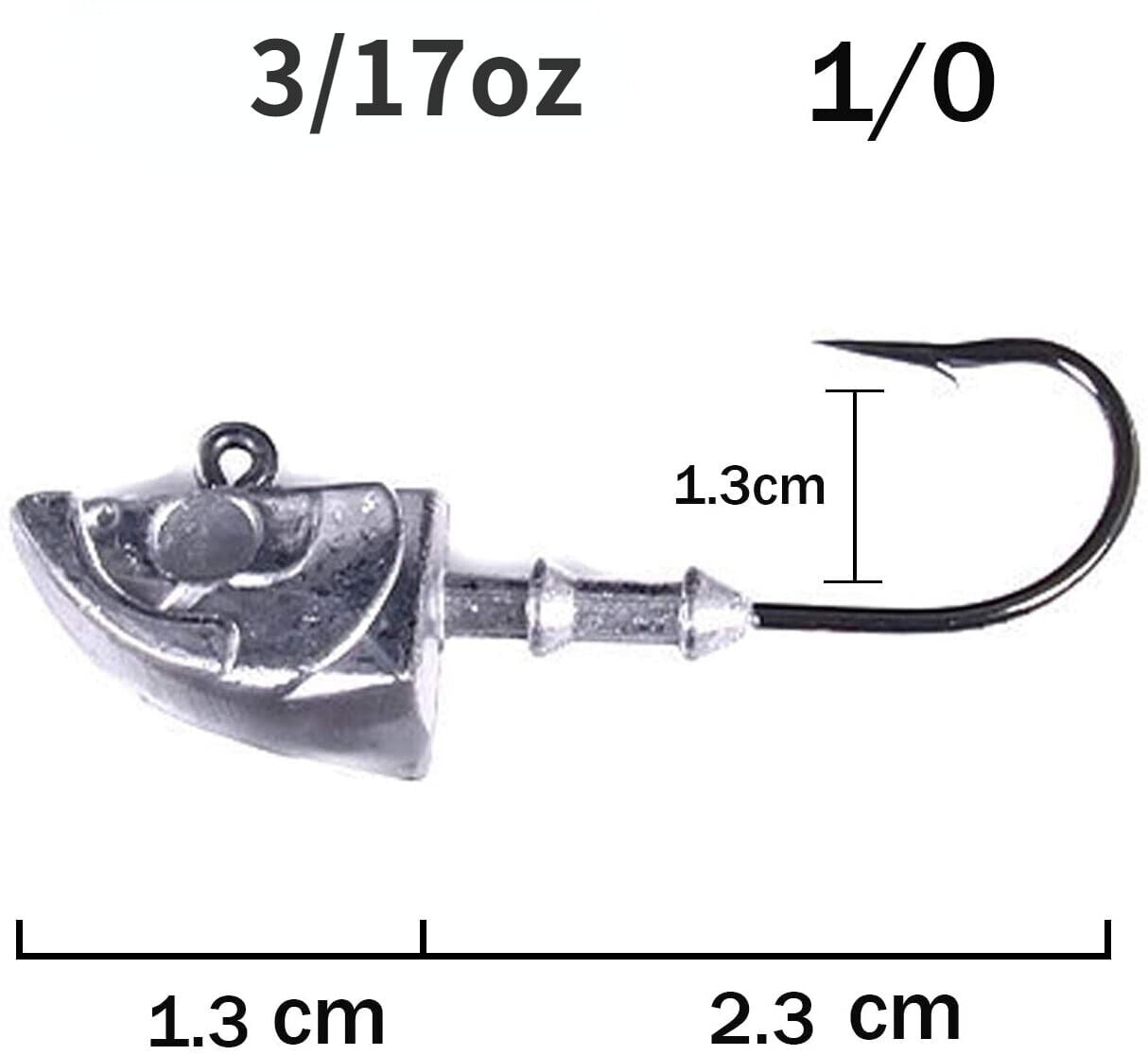 10Pcs Jig Heads Saltwater Fishing Swimbait Saltwater Jig Heads Lures for Bass