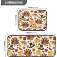thumbnail image 2 of SKYSONIC Thanksgiving Pattern Kitchen Rugs Set of 2, Turkey Pumpkin Sunflowers Floor Mat Area Rug Washable Carpet Perfect for Living Room Bedroom Entryway, 2 of 7