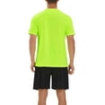 thumbnail image 4 of Mens Athletic Shorts and Tshirt Set Workout Outfit Quick Dry Sportswear Running Gym Training Activewear, 4 of 6