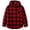 00&Red96, variant on Tiijoy Girls Plaid Hooded Wool Blend Shacket Button-Down Shirt Jacket, Black, Sizes 4-13