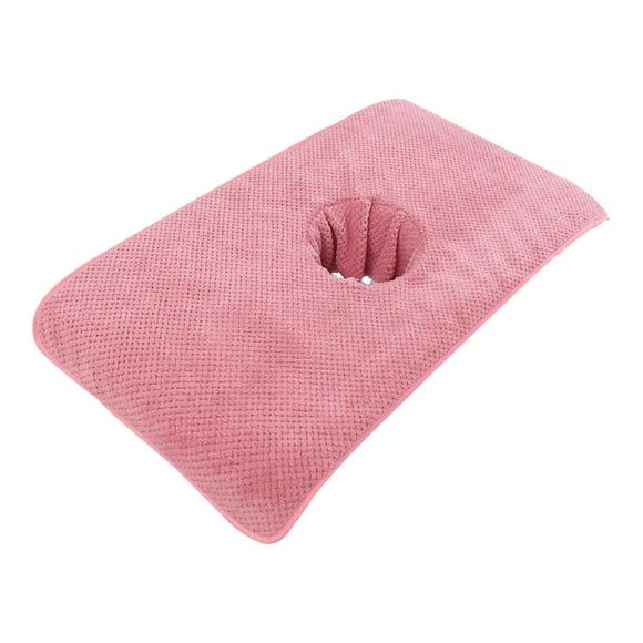 Milaget Massage Table Towel Comfortable SPA Bed Head Curtain Pad for SPA Massage Bed Pink