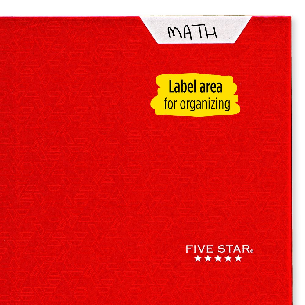Five Star 4-Pocket Paper Folder, Fire Red (331060B-WMT22) - image 3 of 7