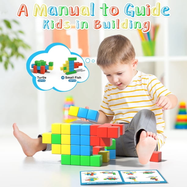 Construction Magnetique Enfant Jouet 102 Pièces Blocs De Construction Construction Magnetique Enfant Jouet 102 Pièces Blocs De Construction
