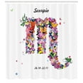 thumbnail image 1 of Ambesonne Zodiac Scorpio Shower Curtain, Floral Butterfly, 69"Wx75"L, Multicolor, 1 of 3