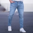 thumbnail image 2 of Youmylove Men's Slim Fit Jeans Mens Skinny Stretch Denim Pants For Men Straight Fit Fashion Comfort Denim Jogger Pants Comfy Stretch Jeans, 2 of 9