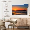 thumbnail image 5 of Elephant Stock Folly Beach Wall Art - Horizontal Canvas Wall Art - Living Room Wall Decor - Beach Canvas - Orange And Blue Decor - 36" x 24", 5 of 8