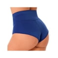 thumbnail image 5 of Manyakai Women's Sexy Booty Shorts High Waist Yoga Shorts Pants Gym Workout Booty Dance Hot Pants Royal Blue 3XL, 5 of 7