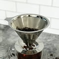 thumbnail image 3 of The London Sip Stainless Steel Coffee Dripper Pour Over Coffee Maker, Coffee Slow Brewing Accessories for Home, 1-4 Cup, 3 of 4