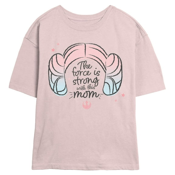 Juniors Star Wars Leia Mom Force T Shirt