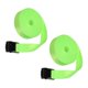thumbnail image 5 of 2 correas de amarre con hebilla de leva ajustable, correas de amarre portátiles verde fluorescente, 5 of 9