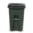 Toter 48 Gallon Trash Can Greenstone with Quiet Wheels and Lid