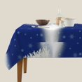 thumbnail image 3 of Wukai Christmas Fir Tree Waterproof Tablecloth for Kitchen Dining, Fits Square Tables for 2-4 Seats -60"x60", 3 of 7