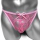 thumbnail image 3 of Lace Sissy Bulge Pouch Panties See Through Sexy Thong Lingerie for Men Underwear Bowknot Sissy Pouch G String Floral Low Rise, 3 of 5