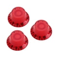 thumbnail image 1 of EeaseCA 3 Pcs/Ensemble Boutons Ronds de Guitare Boutons de Contrôle du Volume et de la Tonalité Boutons Rotatifs Style Épiphone Pièces de Guitare Électrique de Remplacement GD38 (Rouge), 1 of 8