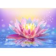 thumbnail image 1 of Diamond Painting (DB3451) Rhinestone Wall Craft Full Round Lotus Flower Kit (P0036) 30x40cm Hugtrwg Para estrenar, 1 of 1
