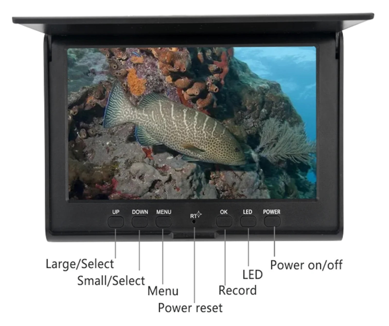 7" Underwater Camera For Fishing Endoscope Video Camera Fish Finder Nightvision IR TF SD Video Recording For Sea Ice Fishing ,Essential Tool for Anglers