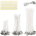 thumbnail image 1 of Candle Holder Wick for Candle Making - 150Pcs Wick Centering Tool Natural Soy Wicks Candle Wick Holders - Metal Candle Holder Candle Wicks for Soy Wax - Cotton Wick Stickers for Candle Making, 1 of 5