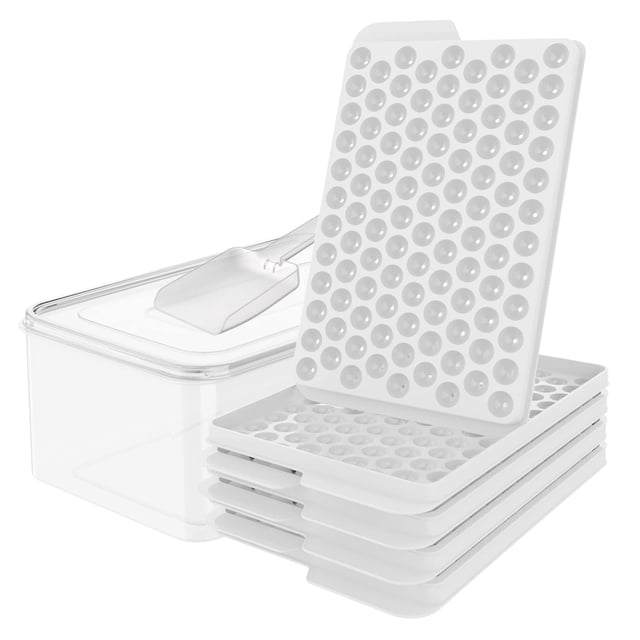 Bandejas para cubitos de hielo WIBIMEN Mini, mejoradas y fáciles de liberar, 416 ml x 104