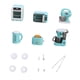 thumbnail image 4 of Juego de electrodomésticos de cocina en miniatura, juguetes de cocina, regalo para niñas y niños, juego de simulación, juguetes de casa de muñecas, de Azul, 4 of 8