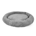 thumbnail image 1 of ALEBRIPETS Cama para Perro y Gato, Antiestrés, Ultrasuave, Ergonomica, Relleno de Fibra de Memoria Grado Humano, Redonda Tipo Dona (Extra Grande, Plata) ALEBRIPETS Cama Dona, 1 of 7