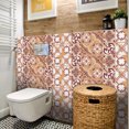 thumbnail image 5 of Goory 24Pcs Tile Stickers Wall Kitchen Bathroom Floor Moroccan Style Home Decor Vinyl Decal Sticker, 5 of 8
