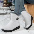thumbnail image 6 of Water Mid Calf Winter Boots for Women with Warm Easy Side Zipper - Tread Cold Weather Outdoor Footwear, 6 of 9