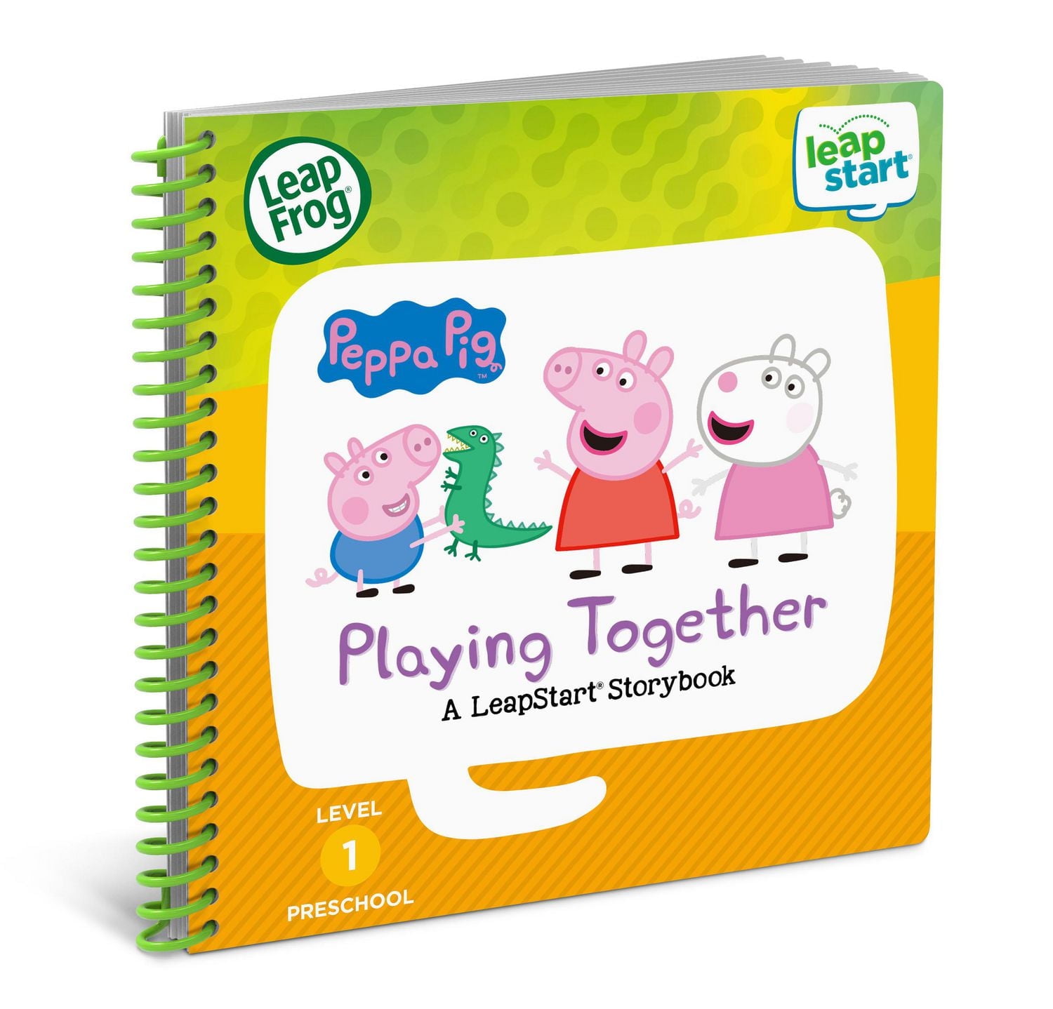 LeapFrog LeapStart Preschool (Level 1) Peppa the Pig Playing Together Storybook - Interactive Activity Book - English Version, 2 to 4 years