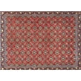 thumbnail image 1 of Ahgly Company Machine Washable Indoor Rectangle Contemporary Orange Salmon Pink Area Rugs, 7' x 9', 1 of 7