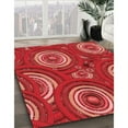 thumbnail image 2 of Ahgly Company Indoor Rectangle Patterned Shocking Orange Area Rugs, 2' x 5', 2 of 6