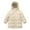 Beige, variant on Fozruso Lined Jacket Boys 3-4 Years,Kids Long Hooded Coat Boy Girls Winter Warm Quilted Jacket Padded Outerwear Coats Beige
