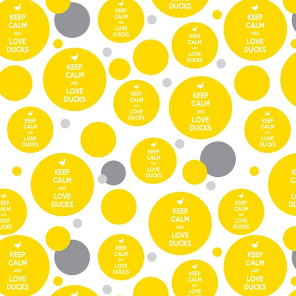 Keep Calm And Love Ducks Premium Gift Wrap Wrapping Paper Roll Pattern