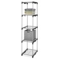 Whitmor 5Tier Shelf Tower Closet System, Metal with Plastic Connectors