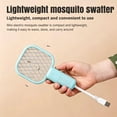 thumbnail image 2 of ACDANC Electric Mosquito Zapper,Indoor Bug Zapper for Bedroom,Handheld Bug Zapper,Indoor,Bug Zapper Racket Rechargeable,4X4In Mesh,Teal,1 Pc, 2 of 7