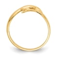 thumbnail image 2 of 14K Yellow Gold Ring Band Themed Dolphin, Size 8, 2 of 5