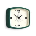 thumbnail image 2 of Reloj de pared JONES CLOCKS® Movie Retro 25,5 x 19,5 cm, color verde oscuro, 2 of 7