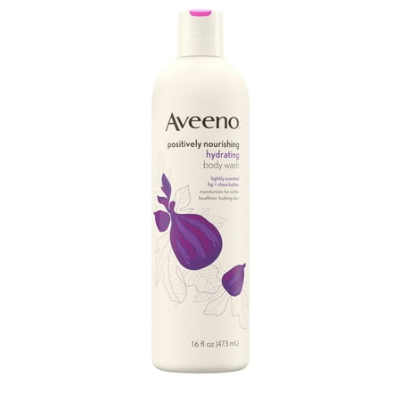 Ginger Nourishing Body Wash - Aveeno Positively Nourishing Body Wash, Fig & Shea Butter, 16 fl. oz