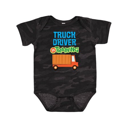 

Inktastic Truck Driver In Training Boys Baby Bodysuit