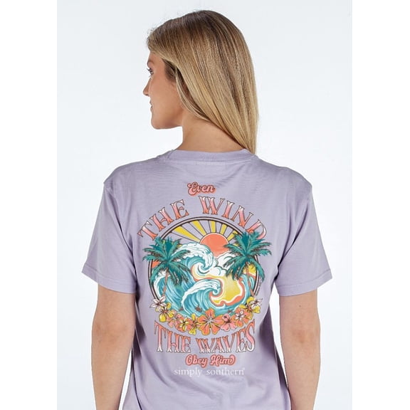 Simply Southern Wind Waves Lilac T-Shirt