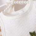 thumbnail image 6 of Gubotare Baby Girls Dresses Baby Toddler Girl's Dress Cap Sleeve Uniform Dress for Girl 3 6 Months (White,3-6 Months), 6 of 8