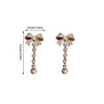 thumbnail image 4 of Sonducket 1 par de pendientes reutilizables con lazo de perla encantadora para mujer, gota para la oreja, aniversario de boda, joyería de graduación, Type3 NO3 Sonducket AP008922-02, 4 of 6
