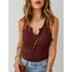 thumbnail image 2 of Camiseta sin mangas ajustada, camiseta sin mangas con cuello en V acanalada Camiseta sin mangas de color liso Camiseta sin mangas con cuello en V acanalada Tecnología de vanguardia, 2 of 5