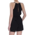 thumbnail image 2 of BAR III Womens Black Swiss Dot Halter Romper 2XS, 2 of 2
