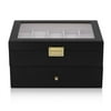 20 Grids Elegant Wood Wrist Watch Display Case Jewelry Accessories Collection Storage Holder Gift Box Organizer