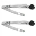 thumbnail image 1 of Jeep Wrangler 1987-1996 Standard 3 Point Gray & Grey Retractable Bucket Seat Belt Kit - 2 Belts, 1 of 1